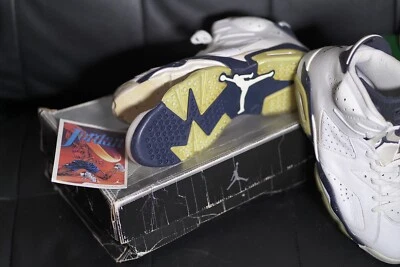 Talla 13 Nike Air Jordan 6 OG Retro Midnight Navy 2000 136038141 Usado Foto 1 de 4