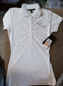 Camiseta Ladie's Roca Wear con Botones Blanca Talla L Súper Moda Rocawear Nueva con Etiquetas - Imagen 1 de 2