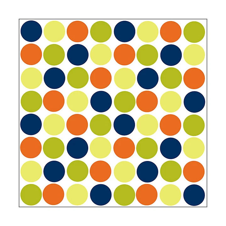 Наклейки настенные наклейки много точек синие квадраты WPB90240 - Изображение 1 из 1