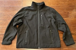 32 Degrees Weatherproof Black Zip Pocket Mens XL Fleece Lined Soft Shell Jacket - Picture 1 of 15