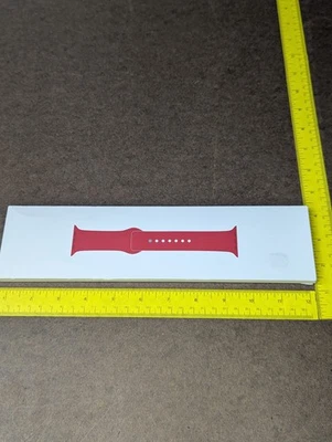 Genuine APPLE watch Sport Band 44mm Red Sport.  Pre-owned In Excellent Condition - Image 1 of 4