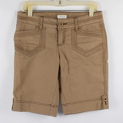 Maurice’s Women’s 3/4 Light Brown Bermuda Shorts - Image 1 of 4