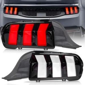 Clear LED Sequential Tail Lights For 2024-2026 Ford Mustang Rear Lamps Animation - Foto 1 di 10