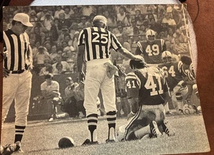 Baltimore Colts quadro grande Tom Matte KO foto rara - Foto 1 di 4