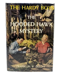 The Hardy Boys #34 The Hooded Hawk Mystery Dust Jacket Hardcover Vintage 1954 - Picture 1 of 5