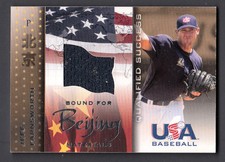 Jeff Farnsworth 2007 Team USA Bound for Beijing Materials Game Worn Jersey Card