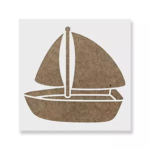 Sailboat Stencil - Durable & Reusable Mylar Stencils - Picture 1 of 5
