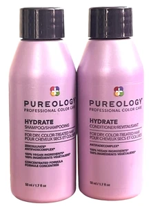 Pureology Hydrate Shampoo & Conditioner, 50mL / 1.7 oz Duo FREE SHIPPING - Picture 1 of 2