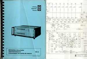 WANDEL U. GOLTERMANN - MU-3 - SCHEMATICS - ORIGINAL - Imagen 1 de 1