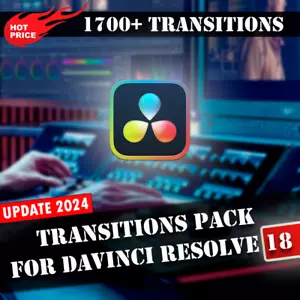 Davinci Resolve 18 Transitions Pack. 1700+ Transitions for video. - Picture 1 of 5