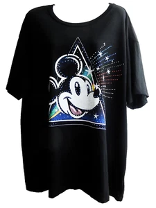 Disney Mickey Mouse Woman's Graphic T-Shirt Sz 3XL (21) Short Sleeve Crew Neck - Picture 1 of 8