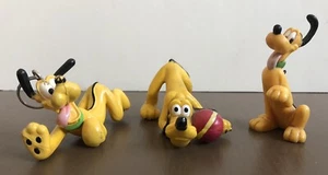Vintage Disney Pluto Mickey Mouse’s Dog 2 mini Figurines Applause 1 Keychain - Picture 1 of 8