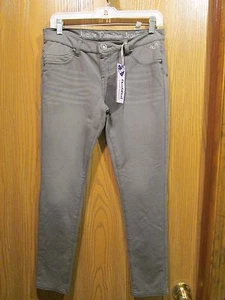 Justice Premium Jeans Girls Grey Knit Jeggings Pants Size 12.5Y NEW - Picture 1 of 4