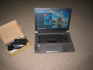 Toshiba Tecra Z40-B laptop i3 5005U 8GB Ram 128GB SSD Win 10 Charger ref Q3 - Picture 1 of 10