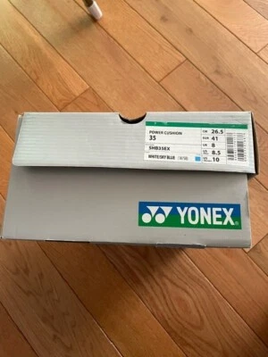 Cojín eléctrico para zapatos de bádminton Yonex (blanco/azul cielo) - SHB35EX Foto 1 de 4