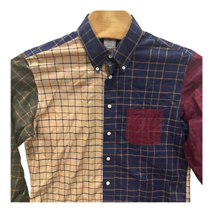 Brooks Brothers Shirt Mens L Colorblock Plaid Regent Polo Preppy Button Down - Picture 1 of 6