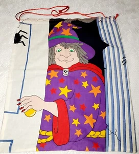 Bolso de tela de truco o trato de bruja de los 80 fantasma araña decoración de Halloween impresión de colección - Imagen 1 de 14