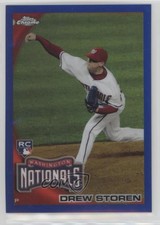 2010 Topps Chrome Blue Refractor /199 Drew Storen #216 Rookie RC