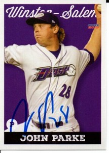 John Parke 2019 Winston-Salem Dash Autographed Signed Card