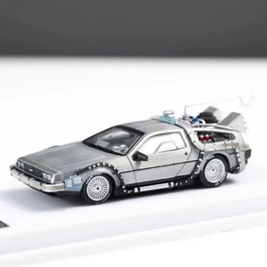 MJ 1/64 Scale Back to the Future DeLorean Time Machine1 Diecast car Model Toy - Picture 1 of 5