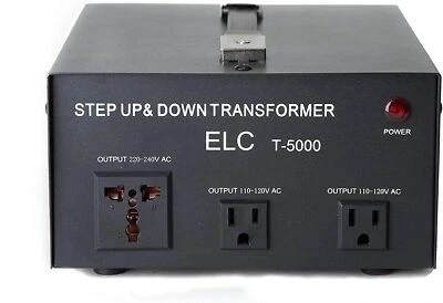 ELC T-5000 Watt Voltage Converter Transformer Step Up/Down 110V to 220V to 110V - Image 1 of 4