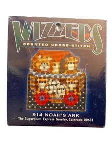 Janlynn Wizzers Vintage 14 Count Cross Stitch Kit 914 NOAH’S ARK NEW Sealed - Picture 1 of 2