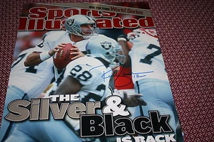 OAKLAND RAIDERS RICH GANNON SIGNED 16X20 SI PHOTO JSA WITNESS NICE!! - Picture 1 of 2