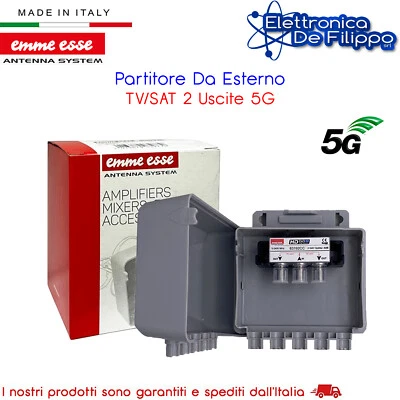 Partitore Da Esterno TV/SAT 2 Uscite 5G - Immagine 1 di 2