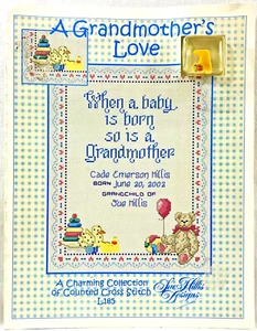 2002 SHD A Grandmothers Love L185 Counted Cross Stitch Pattern & Charm Vtg 15823 - Picture 1 of 8