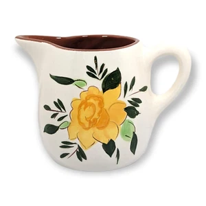 Stangl Country Garden Creamer Small Pitcher 3.5" Tall Vintage Floral Yellow - Picture 1 of 10