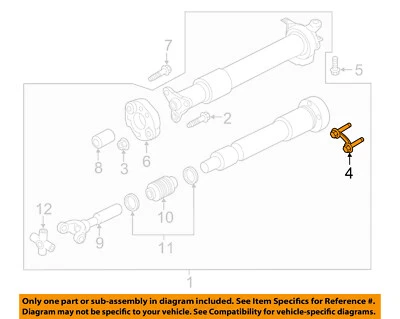 Conjunto de eje de transmisión de suspensión trasera Ford OEM Mustang 4R3Z4B496AA Foto 1 de 2