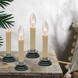 4 Pack Electric Window Candle Lights, 5 Inch Electric Country Candle Lamp with B - Picture 1 of 7
