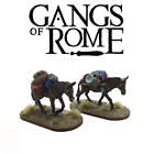 Footsore Gangi Rzymu Muły (2) 28mm Miniatury gier wojennych