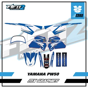 Yamaha PW 50 Motocross Grafik Kit Aufkleber Aufkleber Wrap 2 - Bild 1 von 1