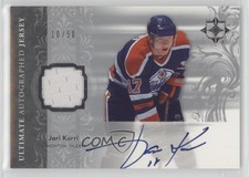 2006-07 Ultimate Collection Auto Jerseys /50 Jari Kurri #AJ-JK Auto HOF