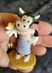 Mini estatuilla de porcelana vintage 1988 The Disney Collection Clarabell The Cow 3" - Imagen 1 de 5