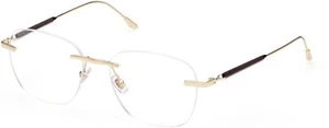 Longines LG5028 032 Gold Metal Rimless Optical Eyeglasses Frame 53-17-145 5028 - Picture 1 of 2