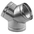 Metal Ducting Y Piece 120 Angle Duct 3 Way Hose Connector Pipe Adaptor