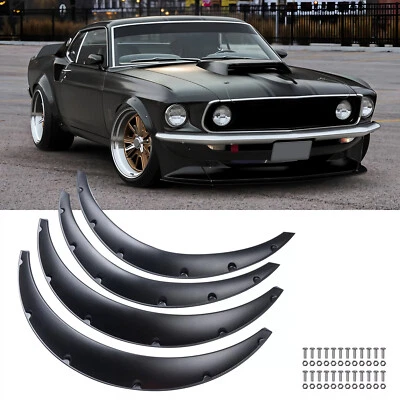 Car Fender Flares Wheel Extra Wide Arches 32"+35" For Ford Mustang 1st 1965-1973 Foto 1 de 4