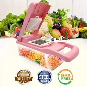 Tritatutto Manuale per Verdure 12 in 1 Gadget Cucina Tritatutto Cipolla Taglia Verdure - Foto 1 di 6