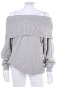 TOPSHOP Pullover Carmen 36 = D 34 hellgrau - Bild 1 von 4