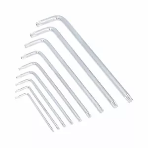 Set chiavi a brugola Torx / antimanomissione extra lunghe 9 pz T10 - T50 di BERGEN AT800 - Foto 1 di 3