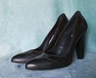 Somerset by Alice Temperley Black Brown High Heel Cour Shoes Size UK 6/ EU 39 