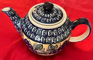 TETERA VINTAGE POLESLAWIEC hecha a mano con uvas de POLONIA - Imagen 1 de 7