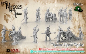 28mm Napoleonic Spanish Artillery - Peninsula War - black powder era - Picture 1 of 1