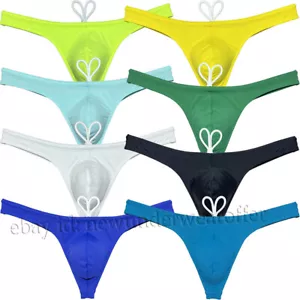 Men Swim Thong Bikini Swimwear Smooth Swimming Trunks Male Beach Shorts Swimsuit - Picture 1 of 56