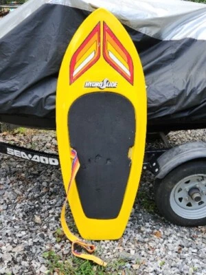 VTG Kransco Yellow Hydroslide 53" Knee Board Kneeboard  Great Room Decor USA - Image 1 of 4