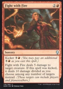 3X FIGHT WITH FIRE 119/269 DOMINARIA MTG MAGIC LP X3 - Picture 1 of 1