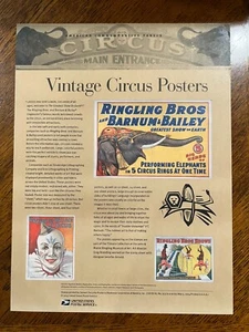 USPS Mint Commemorative Stamp Panel #933, 2014 - Circus Posters (#4898-905) - Picture 1 of 4