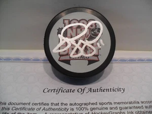 David Legwand Signed 1998 NHL Draft Puck COA Nashville Predators 1st Ever Pick - Picture 1 of 1